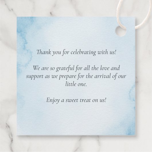 Sky Adventure Schattigee teddybeer piloot Dank u Bedankjes Labels (Achterkant)