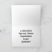 Sky Afstuderen Wenskaart Kaart (Binnen)