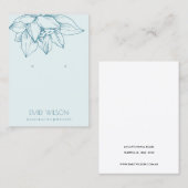 SKY AQUA BLAUWGROEN BLUE LOTUS SIMPLE EARRING DISP VISITEKAARTJE (Voorkant / Achterkant)