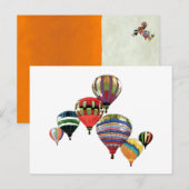 Sky Balloons ~ Briefkaart Modern (Voorkant / Achterkant)