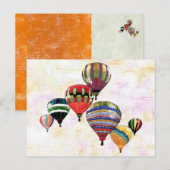 Sky Balloons ~ Briefkaart Modern (Voorkant / Achterkant)