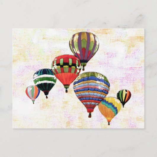 Sky Balloons ~ Briefkaart Modern (Voorkant)