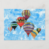 Sky Balloons ~ Briefkaart Modern (Voorkant)