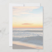 Sky Beach viering van het leven Begrafenisfoto Kaart (Achterkant)