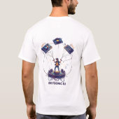 Sky Beats DJ Tee – Waar Muziek Haar Vleugels Krijg T-shirt (Achterkant)