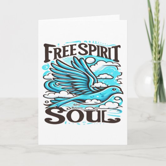 Sky Bird met Free Spirit en Soul Kaart (Voorkant)