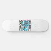 Sky Bird met Free Spirit en Soul Persoonlijk Skateboard (Horizontaal)