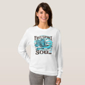 Sky Bird met Free Spirit en Soul T-shirt (Voorkant volledig)