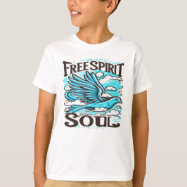 Sky Bird met Free Spirit en Soul T-shirt