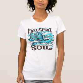 Sky Bird met Free Spirit en Soul T-shirt