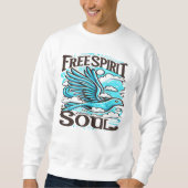 Sky Bird met Free Spirit en Soul Trui (Voorkant)