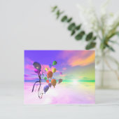 Sky Birthday-ballonnen Briefkaart (Staand voorkant)