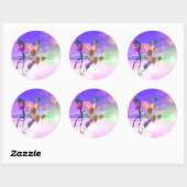 Sky Birthday-ballonnen Ronde Sticker (Vel)
