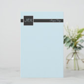 Sky & Black Kleurenblok Stationery Briefpapier (Staand voorkant)