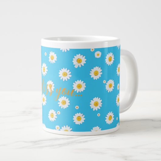 Sky Bloom Daisies Grote Koffiekop (Voorkant rechts)