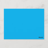 Sky Blue #00B0EF, Ball Blue Briefkaart (Achterkant)