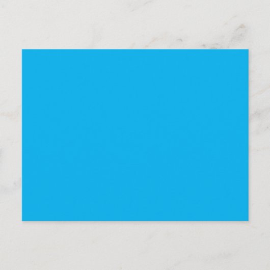 Sky Blue #00B0EF, Ball Blue Briefkaart (Voorkant)