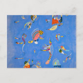 Sky Blue, 1940 by Wassily Kandinsky Briefkaart (Voorkant)