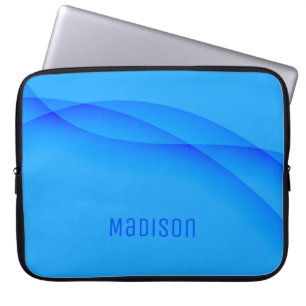 Sky Blue Abstract achtergrond en aanpassing Laptop Sleeve