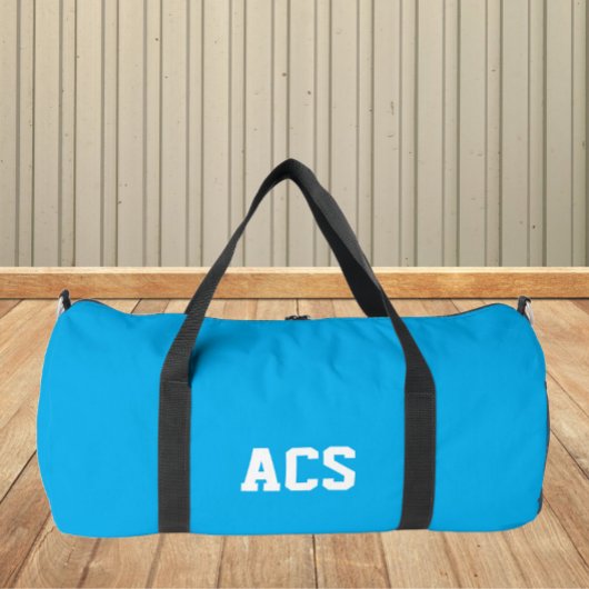 Sky Blue and White School Colors with Letters Plunjezak