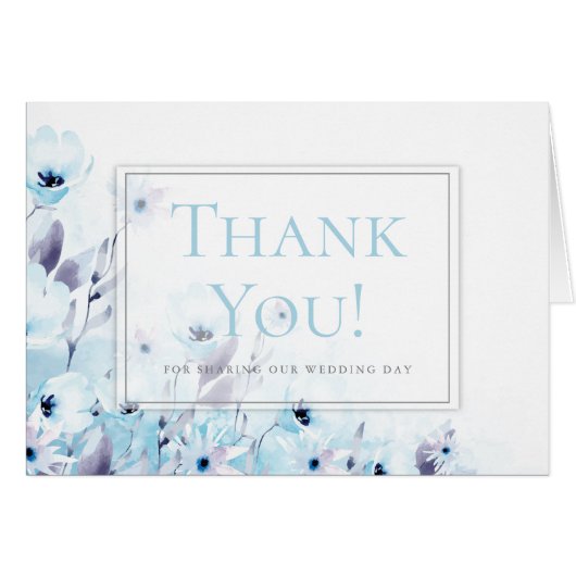 Sky Blue Anemone Bloem Bruiloft (Voorkant Horizontaal)