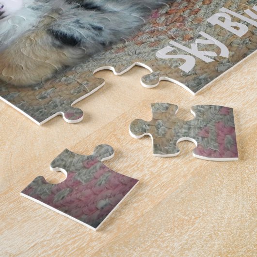 Sky Blue Aussies Puppy Puzzle Legpuzzel (Zijkant)