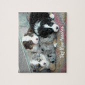 Sky Blue Aussies Puppy Puzzle Legpuzzel (Verticaal)