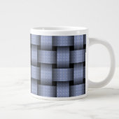 Sky Blue Basket Weave Grote Koffiekop (Rechts)