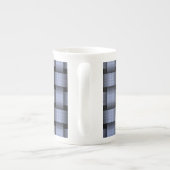 Sky Blue Basket Weave Porselein Kop (Achterkant)