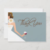 Sky blue bedankt je vrijgezellenfeest coördinaat (Voorkant)