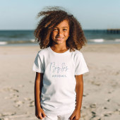 Sky Blue Big Sis Custom Name T-shirt