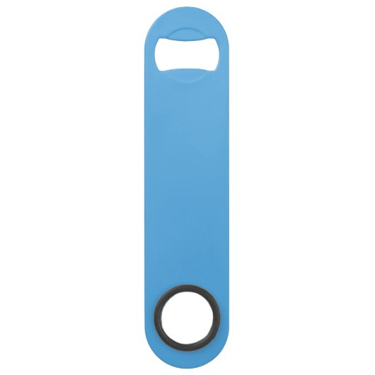 Sky Blue Bottle Opener Custom Text Bar Key Gift Speed Flessenopener (Voorkant)