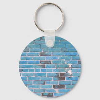 Sky Blue  Brick Wall textuur Sleutelhanger