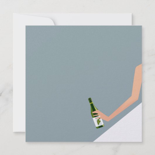 sky blue bridal - doucheuitnodiging kaart (Achterkant)