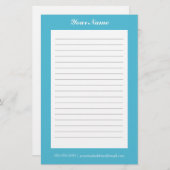 Sky Blue  Briefpapier (Voorkant / Achterkant)