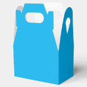 Sky Blue, Bright Cerulean Favor Box Bedankdoosjes (Geopend)