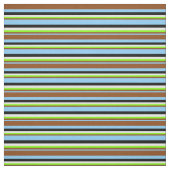 Sky Blue, Brown, Chartreuse, Mint Cream & Black Stof (Swatch)