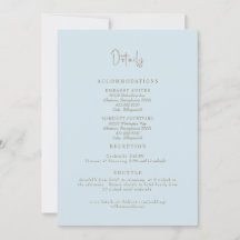 Sky Blue bruiloft details behuizing