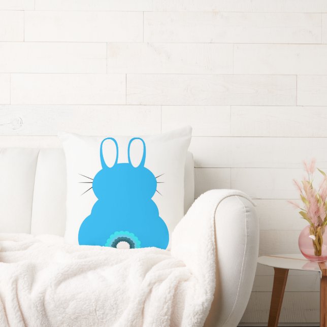 Sky Blue Bunny Sierkussen (Bank)