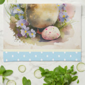 Sky Blue -chic Easter Kitchen Towel Theedoek (Gevouwen)