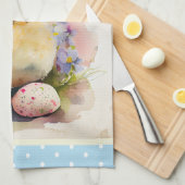 Sky Blue -chic Easter Kitchen Towel Theedoek (Quarter Fold)