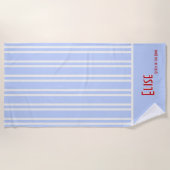 Sky Blue City Chic Bachelorette Strandlaken (Voorkant)