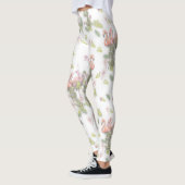 Sky blue cloudy and Flamingo's Repeat Print Leggings (Links)