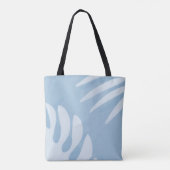 Sky Blue Coastal Palm Leaf Tas (Achterkant)