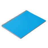 Sky Blue Color Background Decor Notitieboek (Linkerzijde)