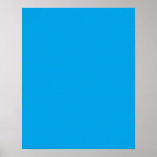 Sky Blue Color Background Decor Poster (Voorkant)