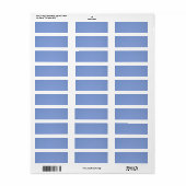 Sky Blue Color Etiket (Full Sheet)