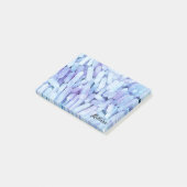 Sky Blue Crystals Persoonlijke naam Post-it® Notes (Schuin)