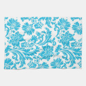 Sky Blue Damask Theedoek (Horizontaal)