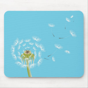 Sky Blue dandelion florale natuur Muismat